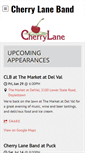 Mobile Screenshot of cherrylaneband.com