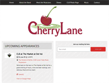 Tablet Screenshot of cherrylaneband.com